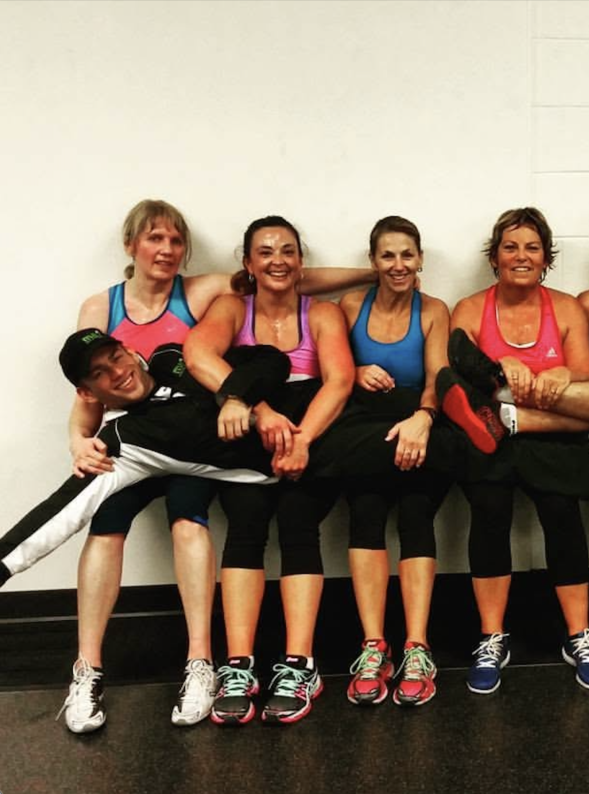 Josh with a group of personal training clients